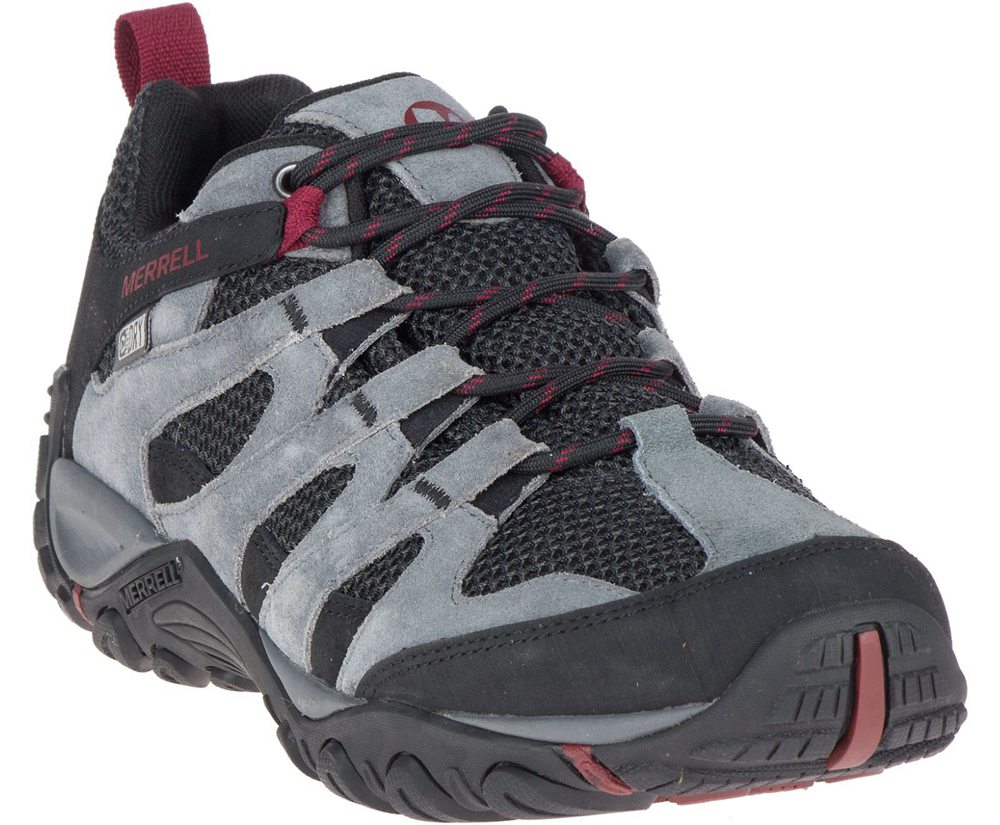 Merrell Vandresko Herre - Alverstone Waterproof Wide Width - Grå/Sort - EDU794053